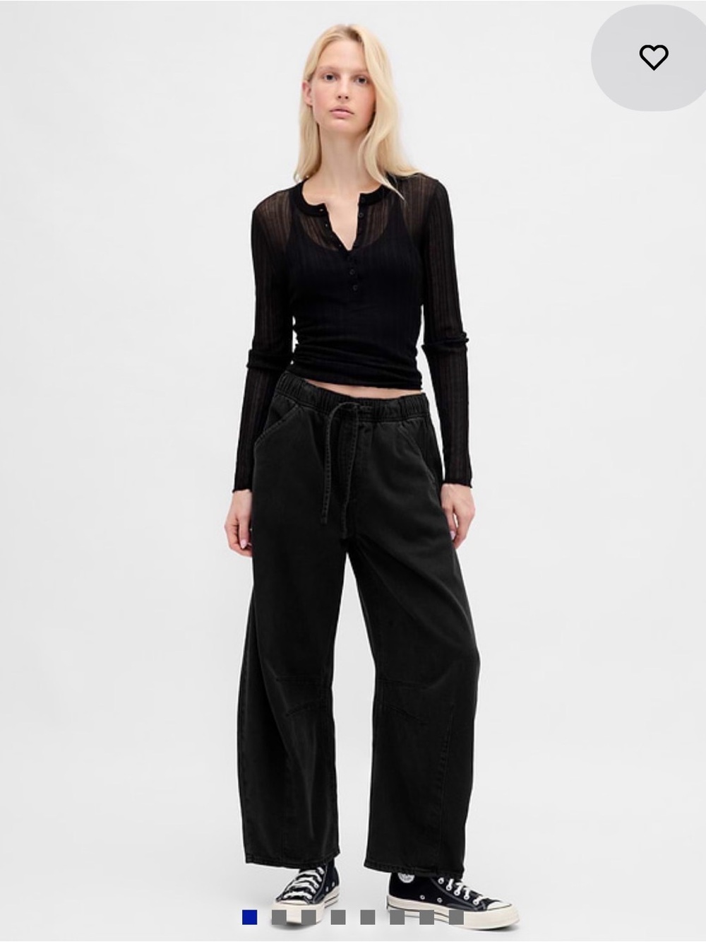 GAP Black Relaxed Jogger Jeans